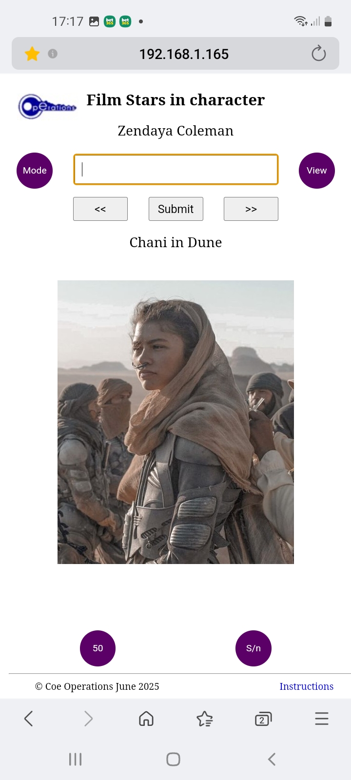Chani in Dune